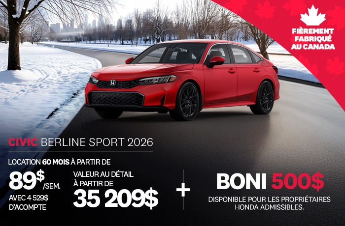 Bannière de Promotion Civic Sport 2026
